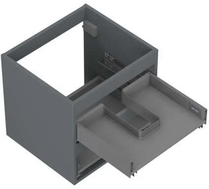Praustuvo spintelės korpusas Mexen Box-A, 50 cm, 2 stalčiai, Graphite matt