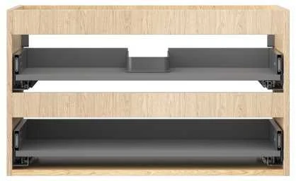 Praustuvo spintelės korpusas Mexen Box-A, 80 cm, 2 stalčiai, Oak