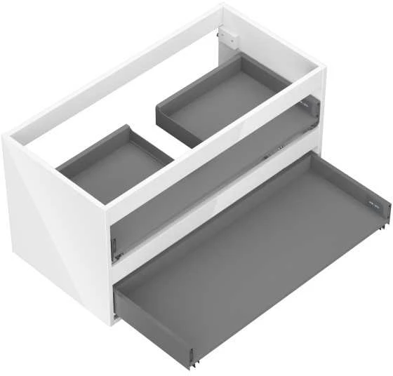 Praustuvo spintelės korpusas Mexen Box-A, 90 cm, 2 stalčiai, Baltas glossy