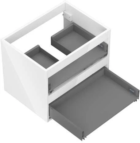 Praustuvo spintelės korpusas Mexen Box-A, 60 cm, 2 stalčiai, Baltas glossy