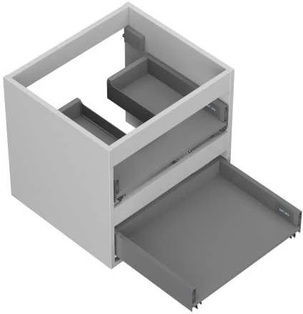 Praustuvo spintelės korpusas Mexen Box-A, 50 cm, 2 stalčiai, Pilkas matt