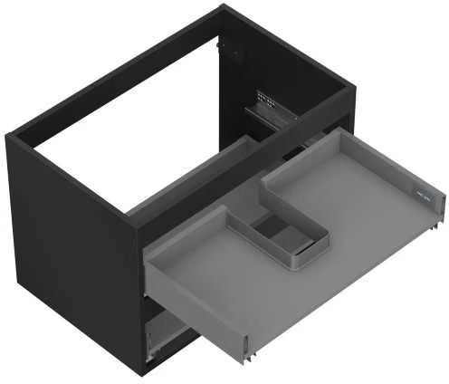 Praustuvo spintelės korpusas Mexen Box-A, 70 cm, 2 stalčiai, Juodas matt