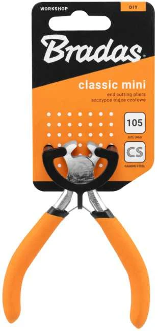 Priekinės pjovimo replės Bradas CLASSIC MINI HOME & GARAGE, 105 mm, nikeliuotos