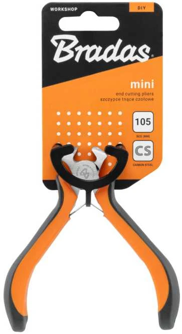 Priekinės pjovimo replės Bradas MINI HOME & GARAGE, 105 mm, nikeliuotos