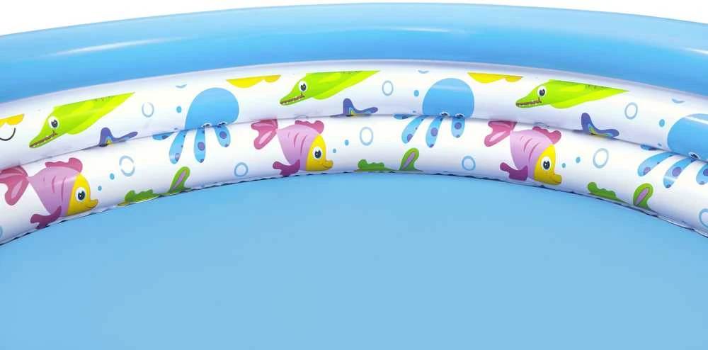 Pripučiamas apvalus baseinas vaikams „Žuvytės“ Bestway, 122x25 cm