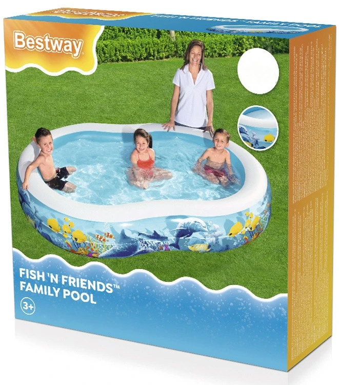 Bestway pripučiamas baseinas Koralinis rifas 262x157x46cm (54118)