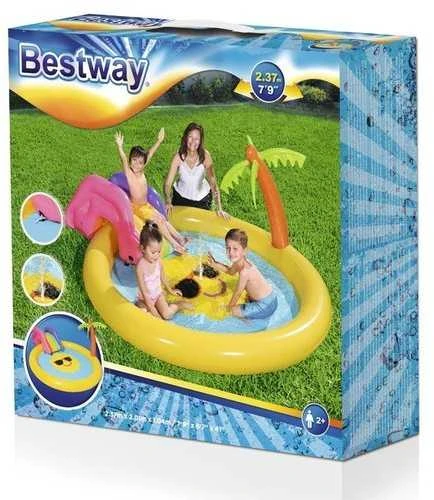 Pripučiamas baseinas vaikams su fontanu Bestway 237x201x104 cm