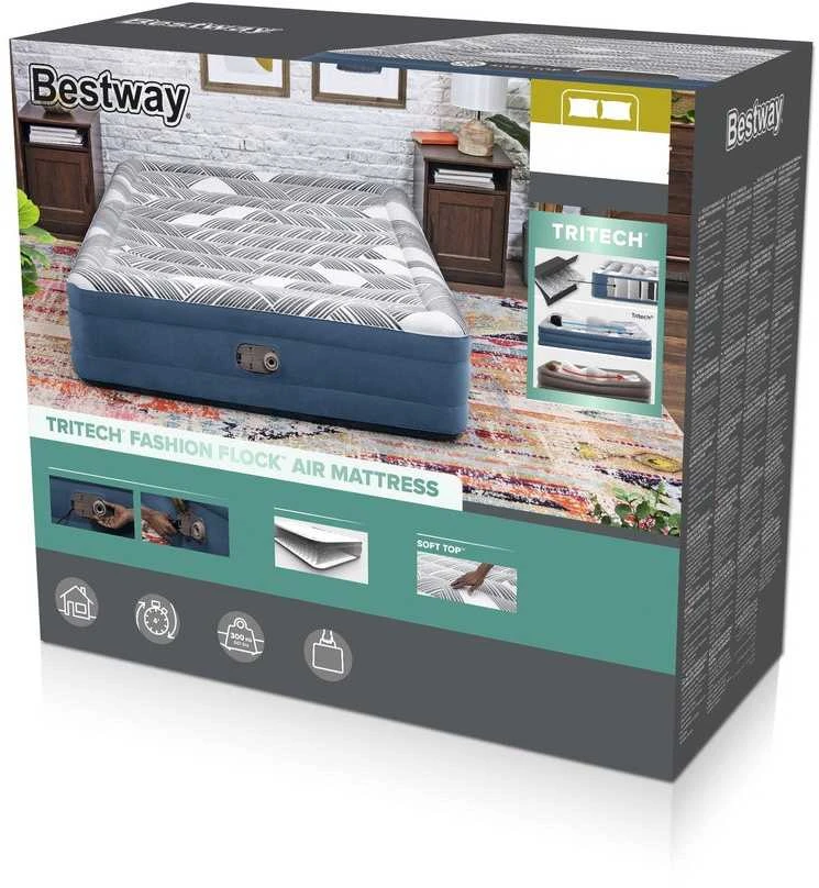 Pripučiamas čiužinys Bestway, 203 x 152 x 36 cm