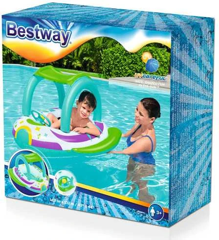 Pripučiamas čiužinys Bestway Space Boat, 107x112 cm