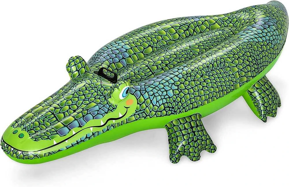 Pripučiamas gultas Bestway Krokodilas, 152 x 71 cm, žalias