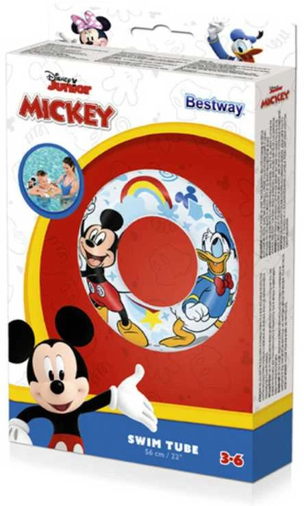 Pripučiamas plaukimo ratas Bestawy Mickey, 56 cm