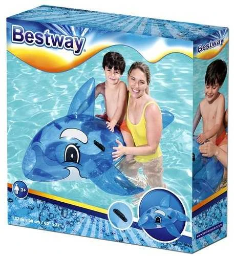 Pripučiamas plaustas Bestway Delfinas, 157 x 94 cm