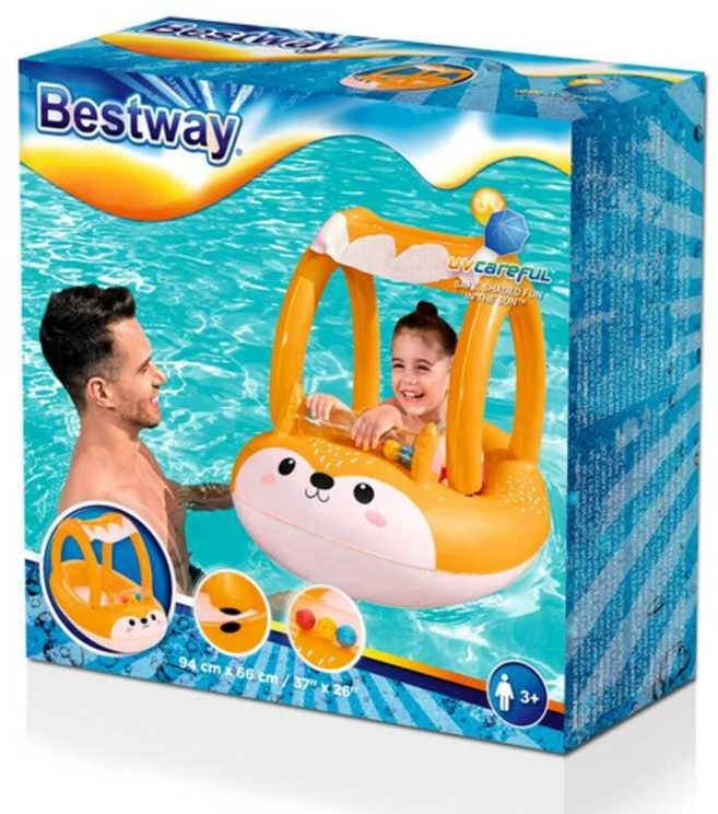 Pripučiamas plaustas Bestway Friendly Fox, 94 x 66 cm