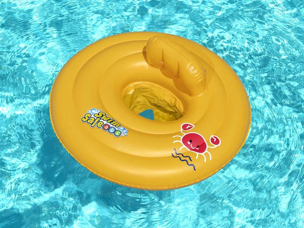 Pripučiamas ratas su sėdyne Bestway Swim Safe, 69 cm