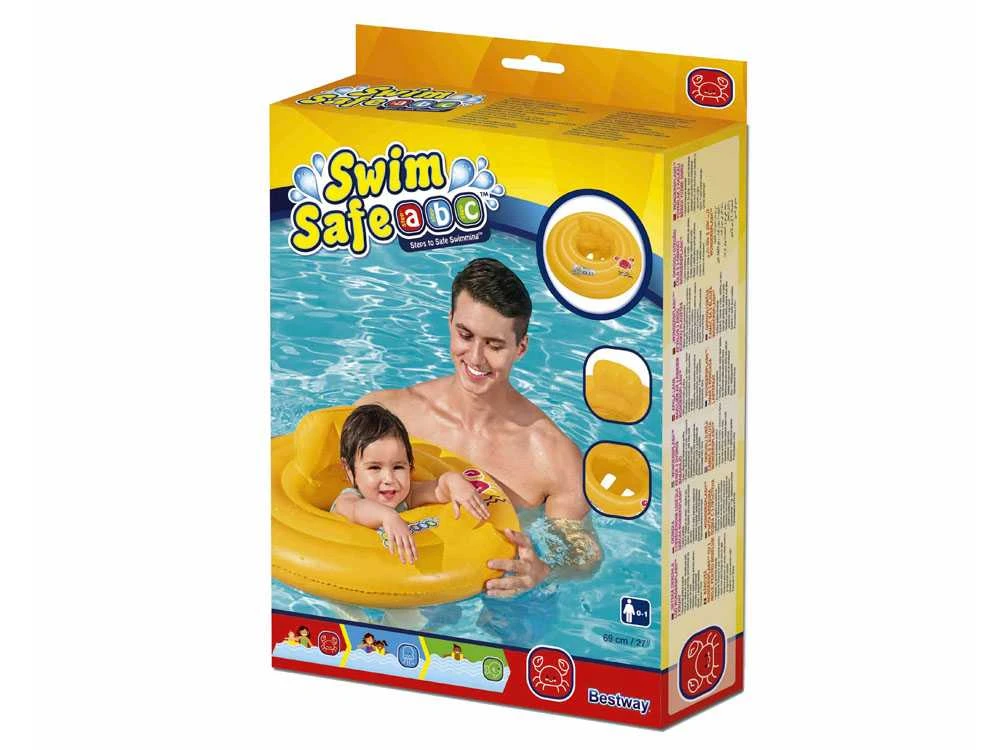 Pripučiamas ratas su sėdyne Bestway Swim Safe, 69 cm