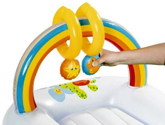 Pripučiamas turistinis vystymo stalas Bestway, 81x63x46 cm