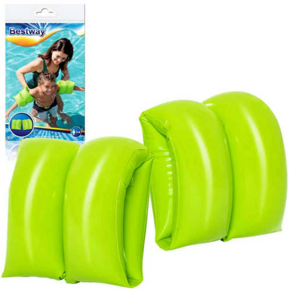 Pripučiamos plaukimo rankovės Bestway, 20 cm x 20 cm, žalios