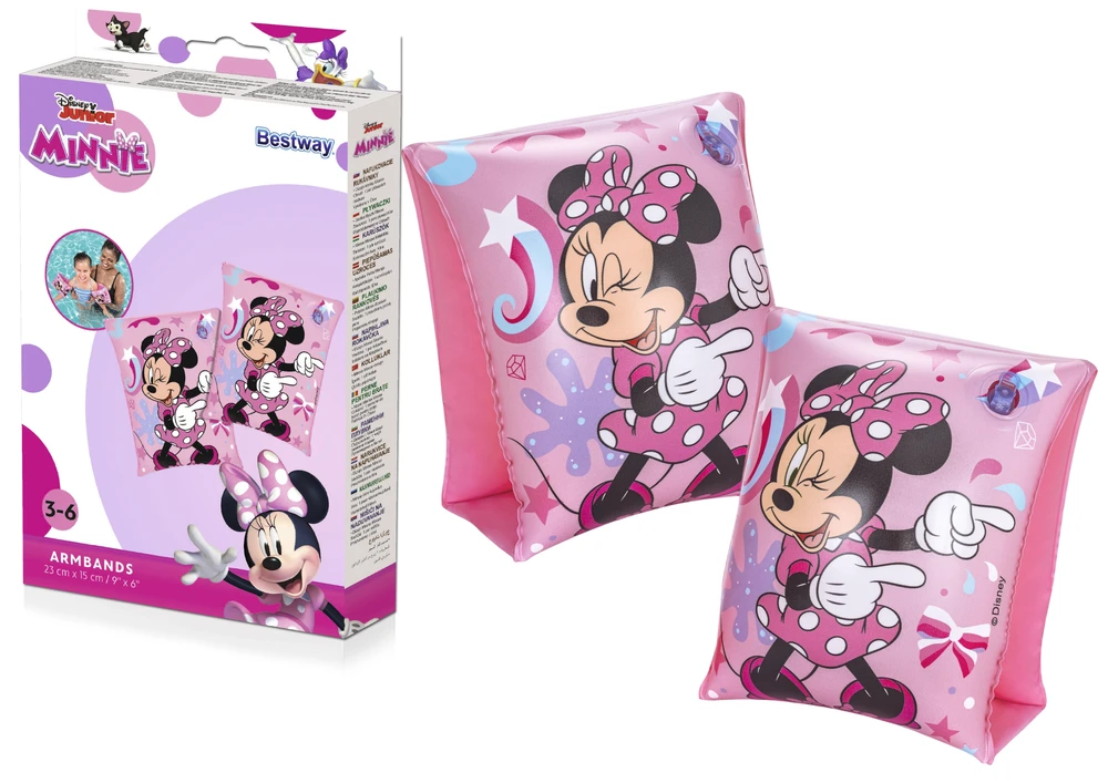 Pripučiamos plaukimo rankovės Bestway Minnie, 25x15 cm