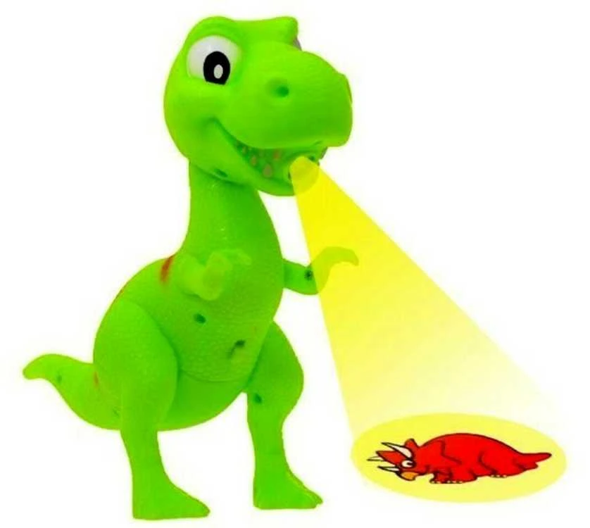 Projektorius dinzoauras T-rex su rašikliais