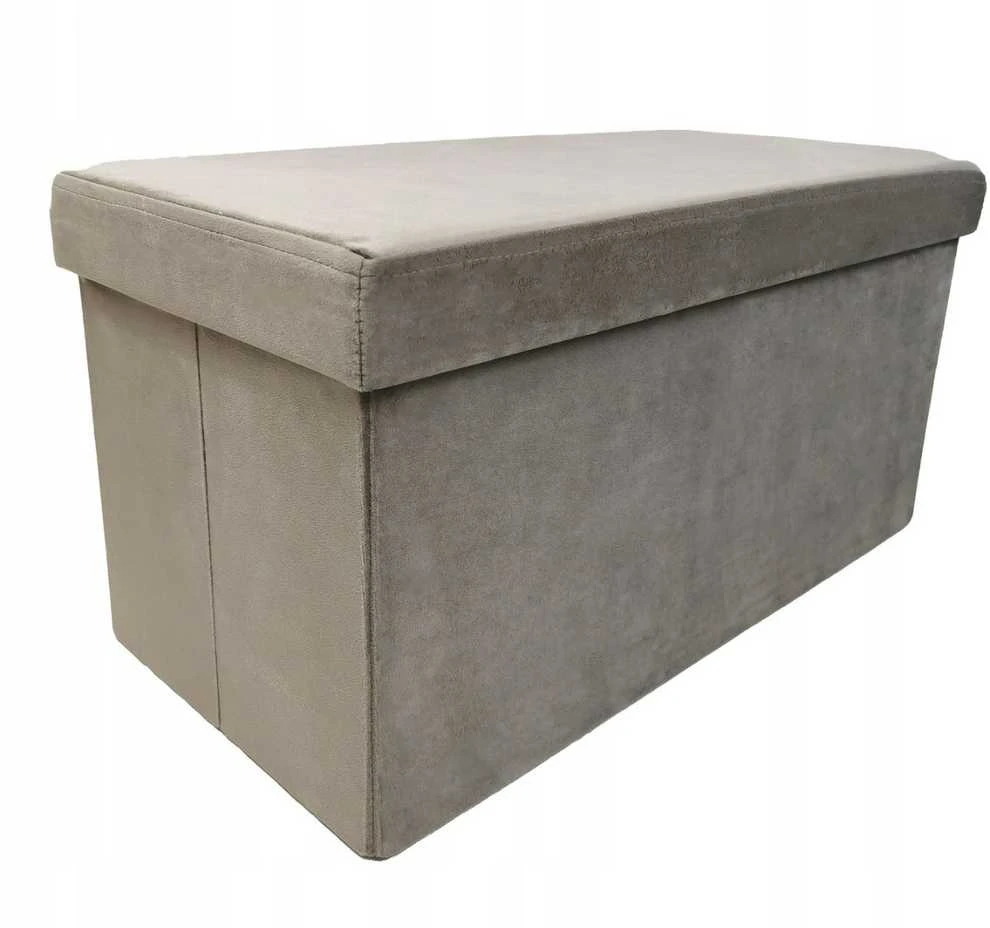 Pufas-daiktadėžė Perfecto Duo, 60x30x30 cm, taupe