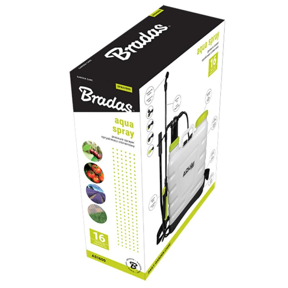 Pumpuojamasis slėginis purkštuvas Bradas AQUA SPRAY 16L