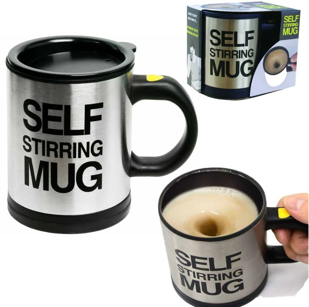 Puodelis su maišymo funkcija Self Stirring Mug, 350 ml