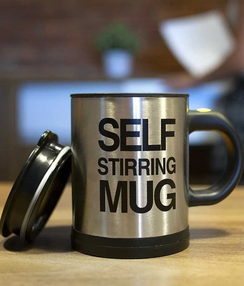 Puodelis su maišymo funkcija Self Stirring Mug, 350 ml