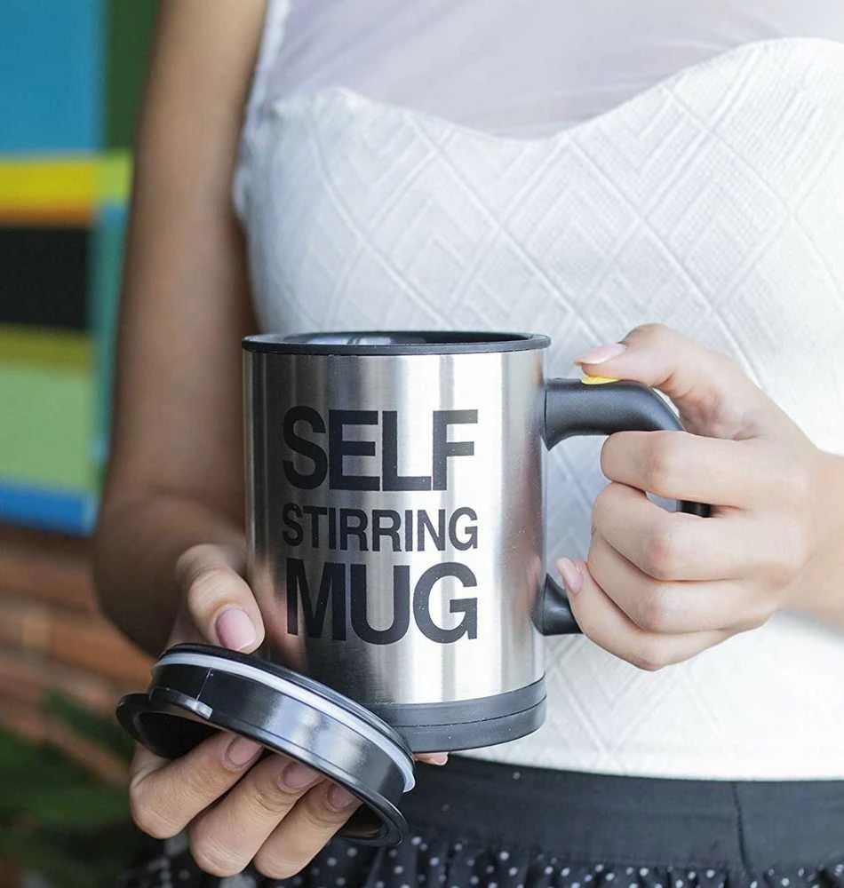 Puodelis su maišymo funkcija Self Stirring Mug, 350 ml