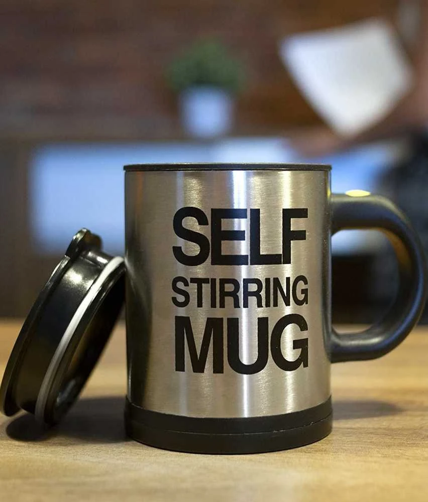 Puodelis su maišymo funkcija Self Stirring Mug, 350 ml