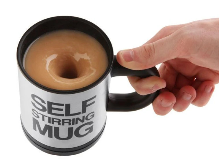 Puodelis su maišymo funkcija Self Stirring Mug, 350 ml