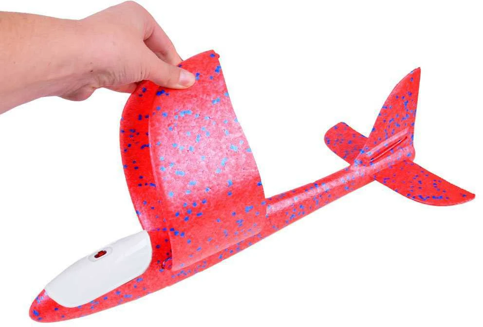 Putplasčio lėktuvas su LED apšvietimu, 1 vnt.