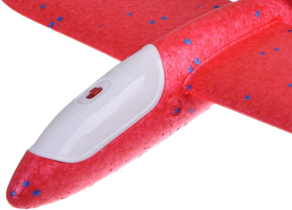 Putplasčio lėktuvas su LED apšvietimu, 1 vnt.