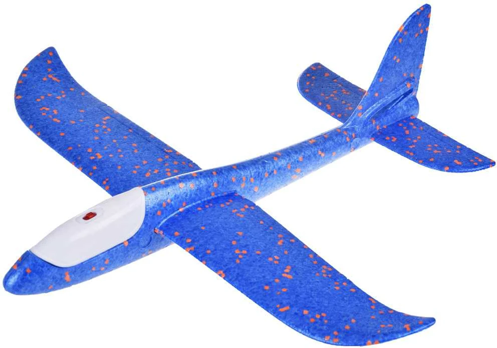 Putplasčio lėktuvas su LED apšvietimu, 1 vnt.