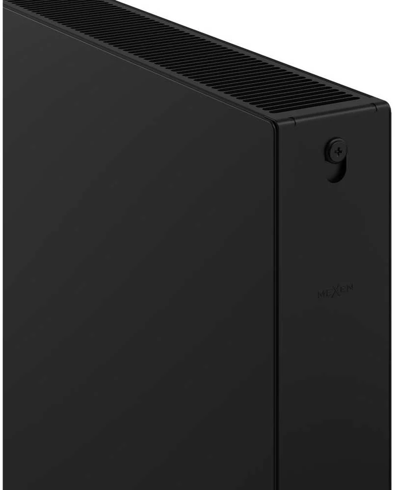 Radiatorius Flat CF22, 600 x 600 mm, pajungimas iš šono, 949 W, juodas