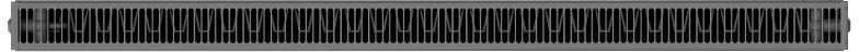Radiatorius Mexen C21, 500 x 2600 mm, šoninio pajungimo, 2880 W, antracito