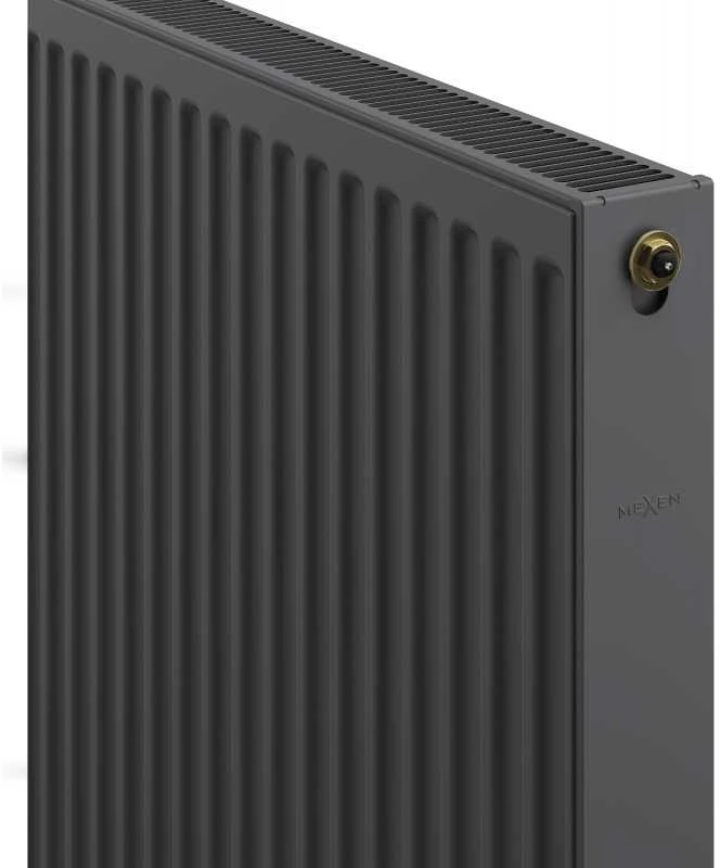 Radiatorius Mexen CC21, 400 x 2000 mm, pajungimas iš apačios per vidurį, 1853 W, antracito