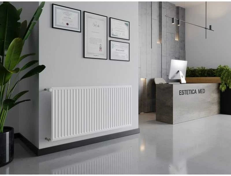 Radiatorius Mexen CH10 Hygiene, 300 x 400 mm, pajungimas iš šono, 132 W, baltas