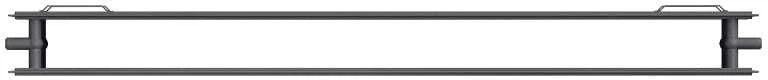 Radiatorius Mexen CHF20 Hygiene Flat 500 x 1600 mm, šoninio pajungimo, 1380 W, antracito