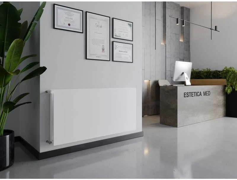 Radiatorius Mexen CHF20 Hygiene Flat 600 x 1600 mm, šoninio pajungimo, 1606 W, baltas