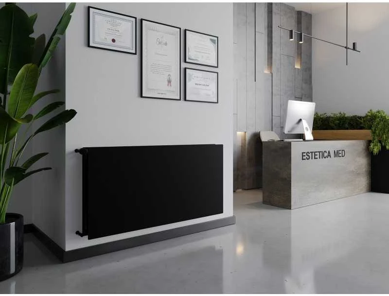Radiatorius Mexen CHF20 Hygiene Flat, 900 x 500 mm, šoninio pajungimo, 699 W, juodas