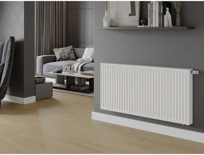 Radiatorius Mexen CV22, 300 x 1600 mm, pajungimas iš apačios, 1493 W, baltas