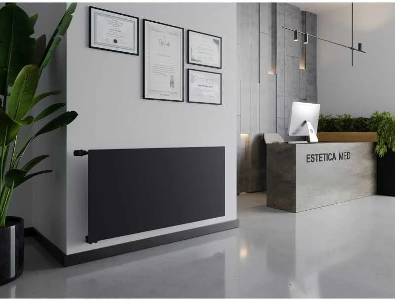 Radiatorius Mexen CVH10 Hygiene, 900 x 700 mm, apatinio pajungimo, 625 W, antracito