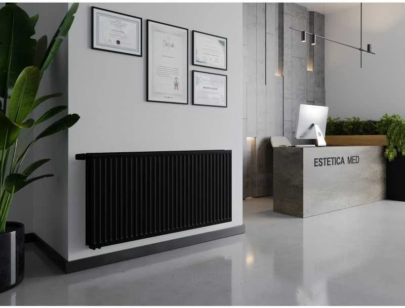 Radiatorius Mexen CVH20 Hygiene, 600 x 2800 mm, apatinio pajungimo, 3078 W, juodas