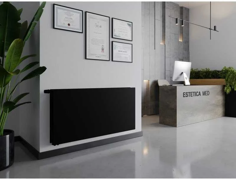 Radiatorius Mexen CVHF20 Hygiene Flat, 900 x 2000 mm, apatinio pajungimo, 2796 W, juodas