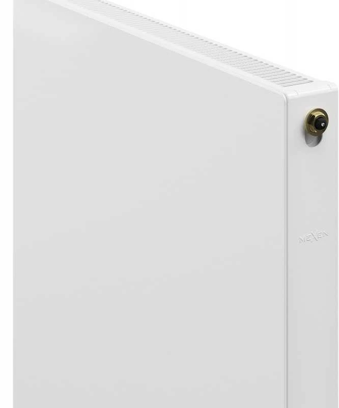 Radiatorius Mexen Flat CCF11, 300 x 900 mm, pajungimas iš apačios per vidurį, 409 W, baltas