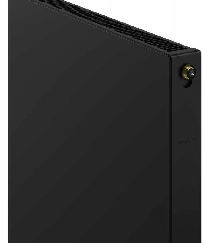 Radiatorius Mexen Flat CCF11, 500 x 1600 mm, pajungimas iš apačios per vidurį, 1092 W, juodas