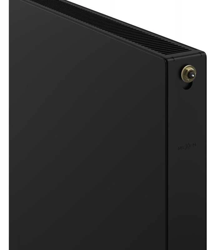 Radiatorius Mexen Flat CCF21, 400 x 1300 mm, pajungimas iš apačios per vidurį, 1032 W, juodas