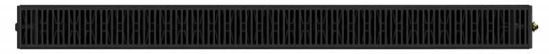 Radiatorius Mexen Flat CCF22, 600 x 800 mm, pajungimas iš apačios per vidurį, 1266 W, juodas