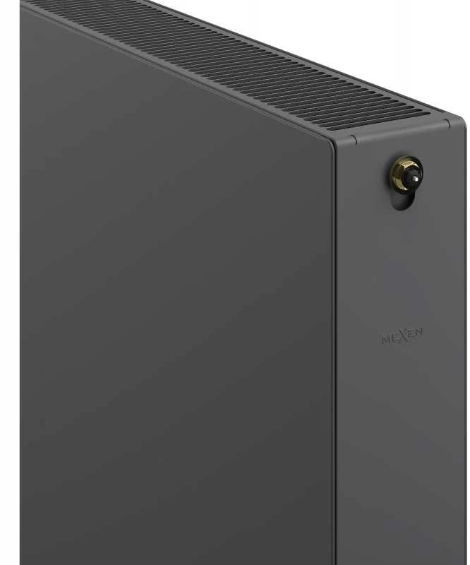 Radiatorius Mexen Flat CCF22, 900 x 900 mm, pajungimas iš apačios per vidurį, 1979 W, antracito
