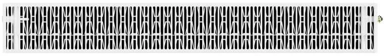 Radiatorius Mexen Flat CCF33, 900 x 1400 mm, pajungimas iš apačios per vidurį, 4201 W, baltas
